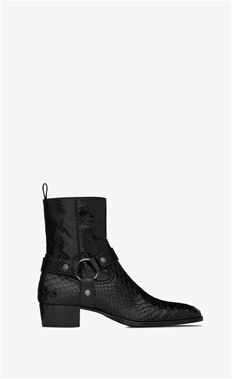 the harness ysl boots|wyatt python harness boots.